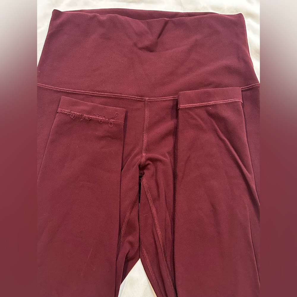 Lululemon Athletica Burgundy Leggings